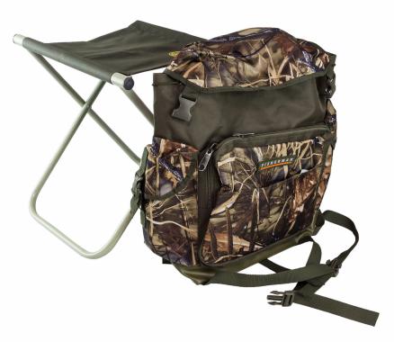 Рюкзак для рыбалки со стулом, камуфляж, 26.5 л. F53_kompl