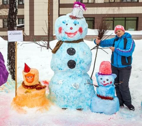 Творческий фестиваль Снеговиков в Москве 2017